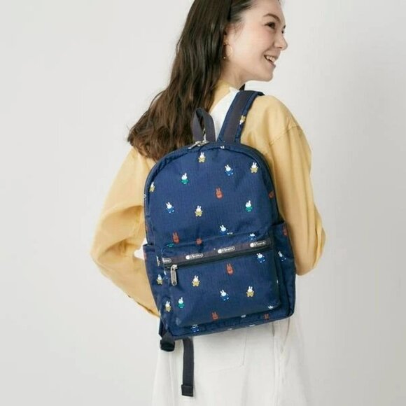 Lesportsac x Miffy Carson Backpack Medium Navy - Picture 2 of 9